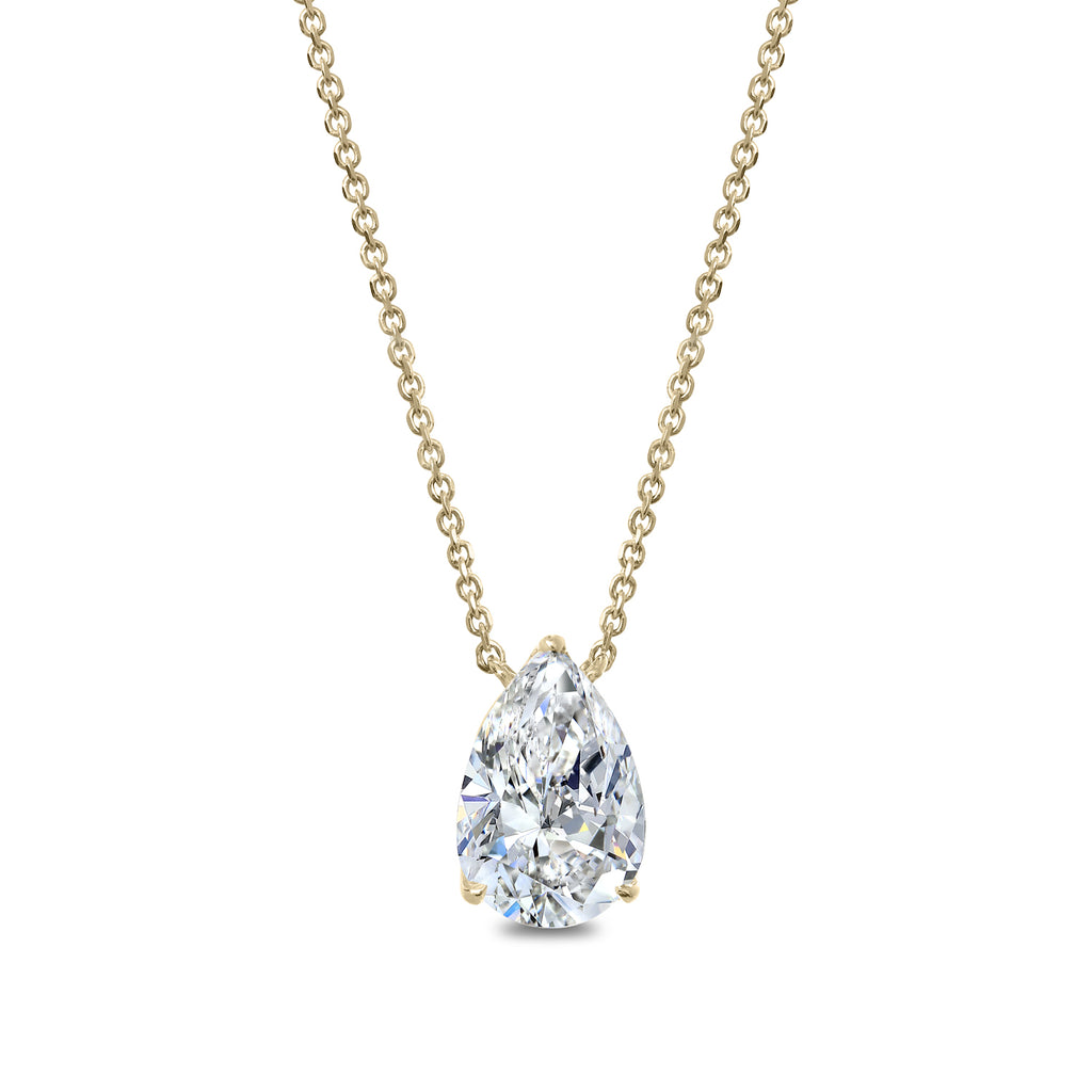 Clarity Diamond™ Signature GIA Certified Lab Grown Pear Diamond Pendant