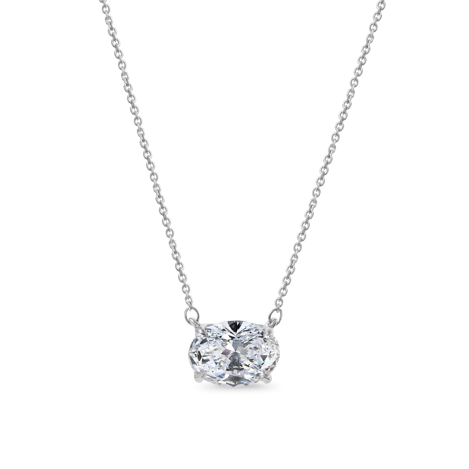 Clarity Diamond™ Signature GIA Certified Lab Grown Oval Diamond Pendant
