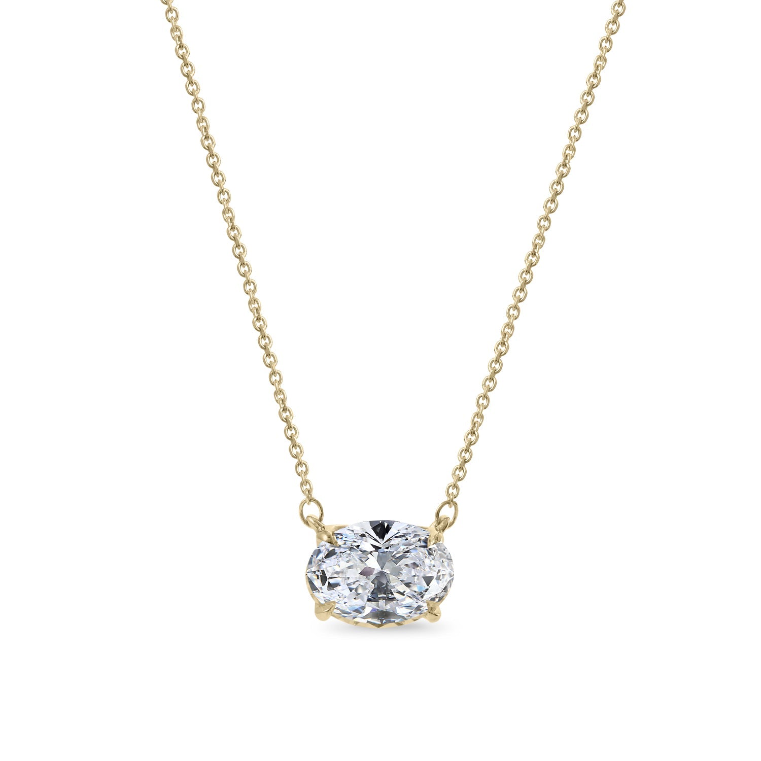 Clarity Diamond™ Signature GIA Certified Lab Grown Oval Diamond Pendant