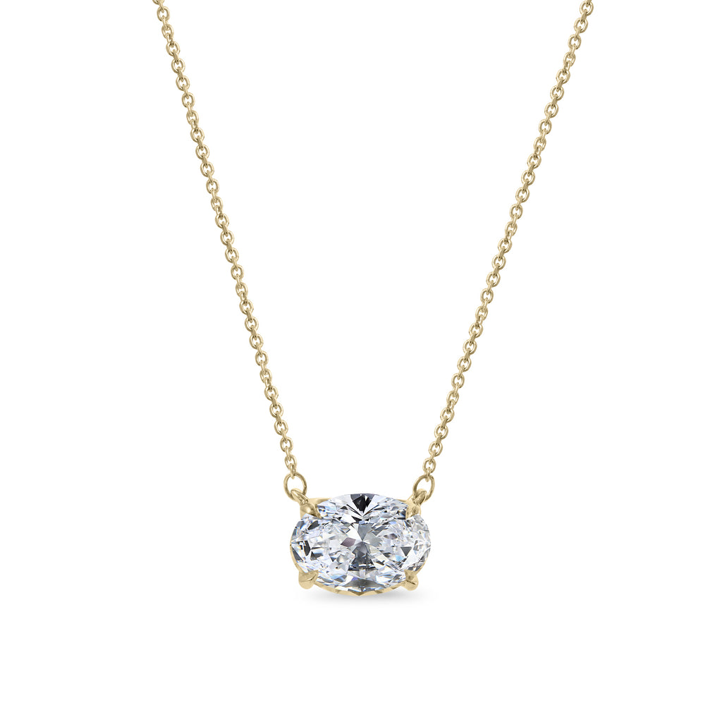 Clarity Diamond™ Signature GIA Certified Lab Grown Oval Diamond Pendant