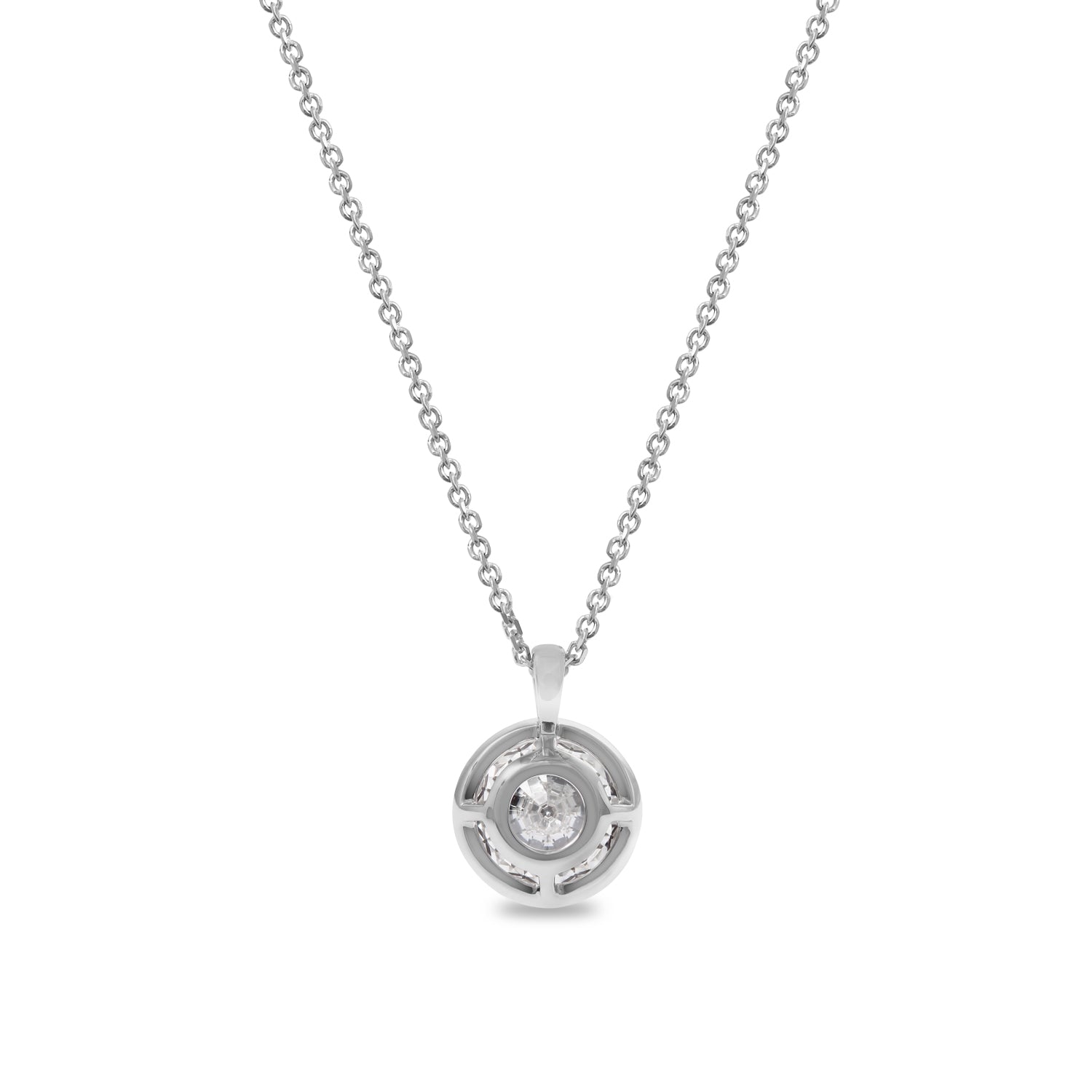 Clarity Diamond™ 3.00ct Lab Grown Round Diamond Bezel Pendant
