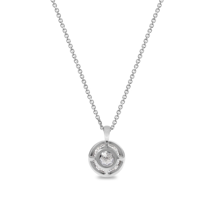 Clarity Diamond™ 3.00ct Lab Grown Round Diamond Bezel Pendant
