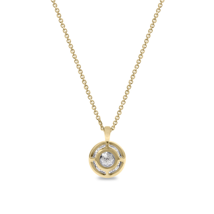 Clarity Diamond™ 3.00ct Lab Grown Round Diamond Bezel Pendant