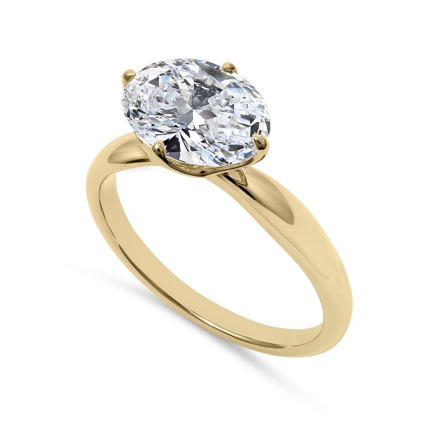 Clarity Diamond™ Signature Lab Grown Oval Diamond Solitaire Engagement Ring