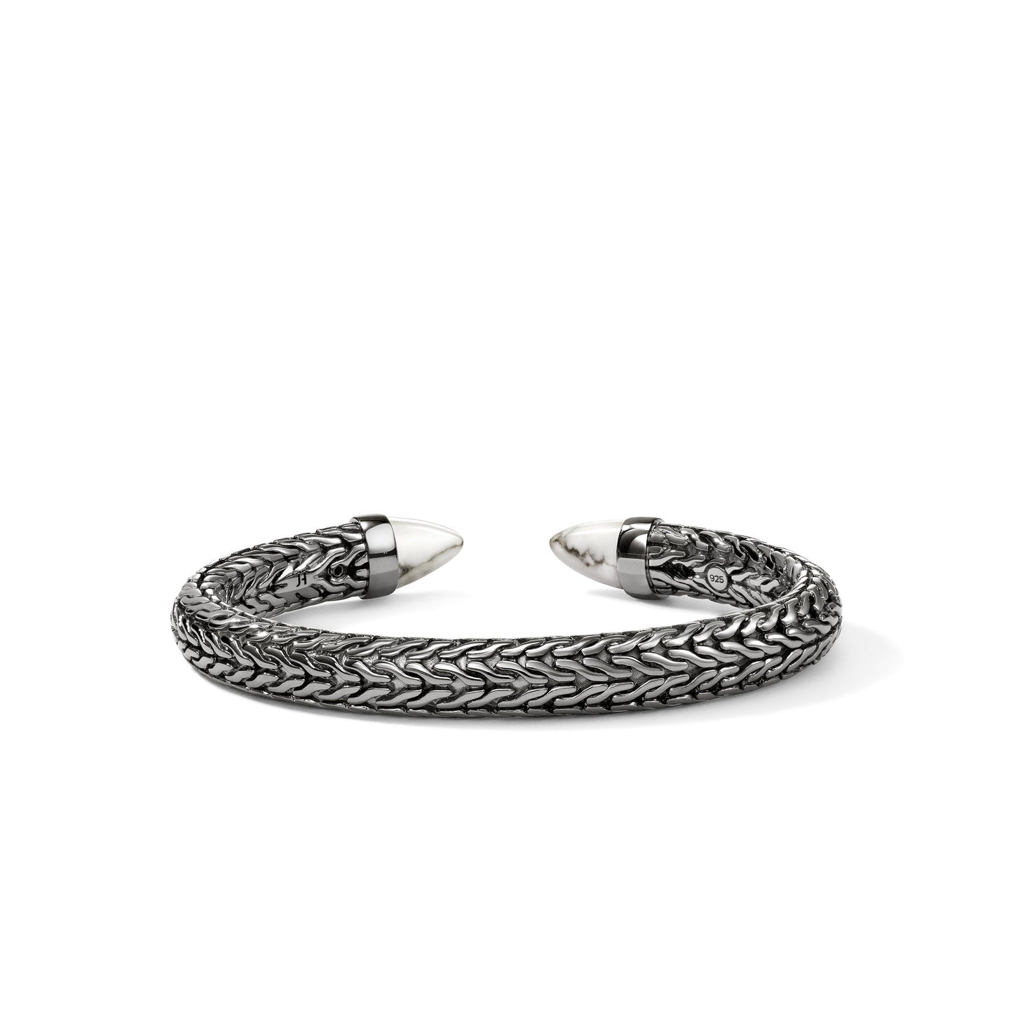 spear-50-flex-cuff-dark-silver-howlite-cms987961brdwhl