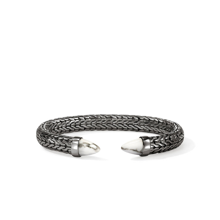 Spear 50 Flex Cuff, Dark Silver, Howlite|CMS987961BRDWHL