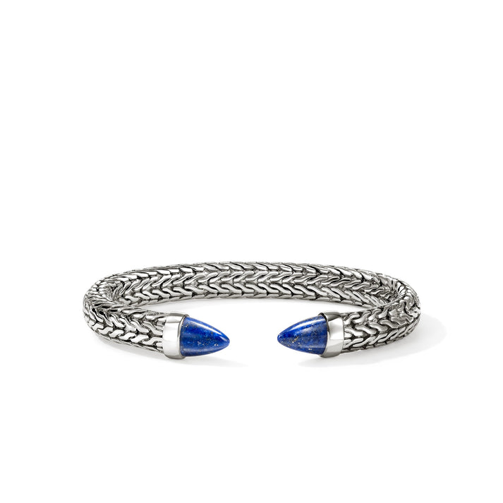 Spear 50 Flex Cuff, Sterling Silver, Lapis Lazuli|CMS987961LPZ