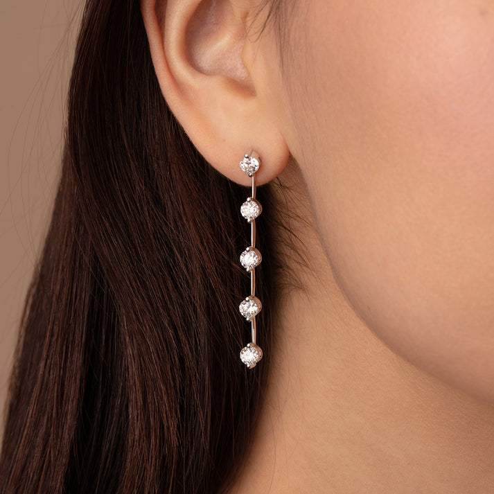 STATION EARRINGS DIAE10ST300W