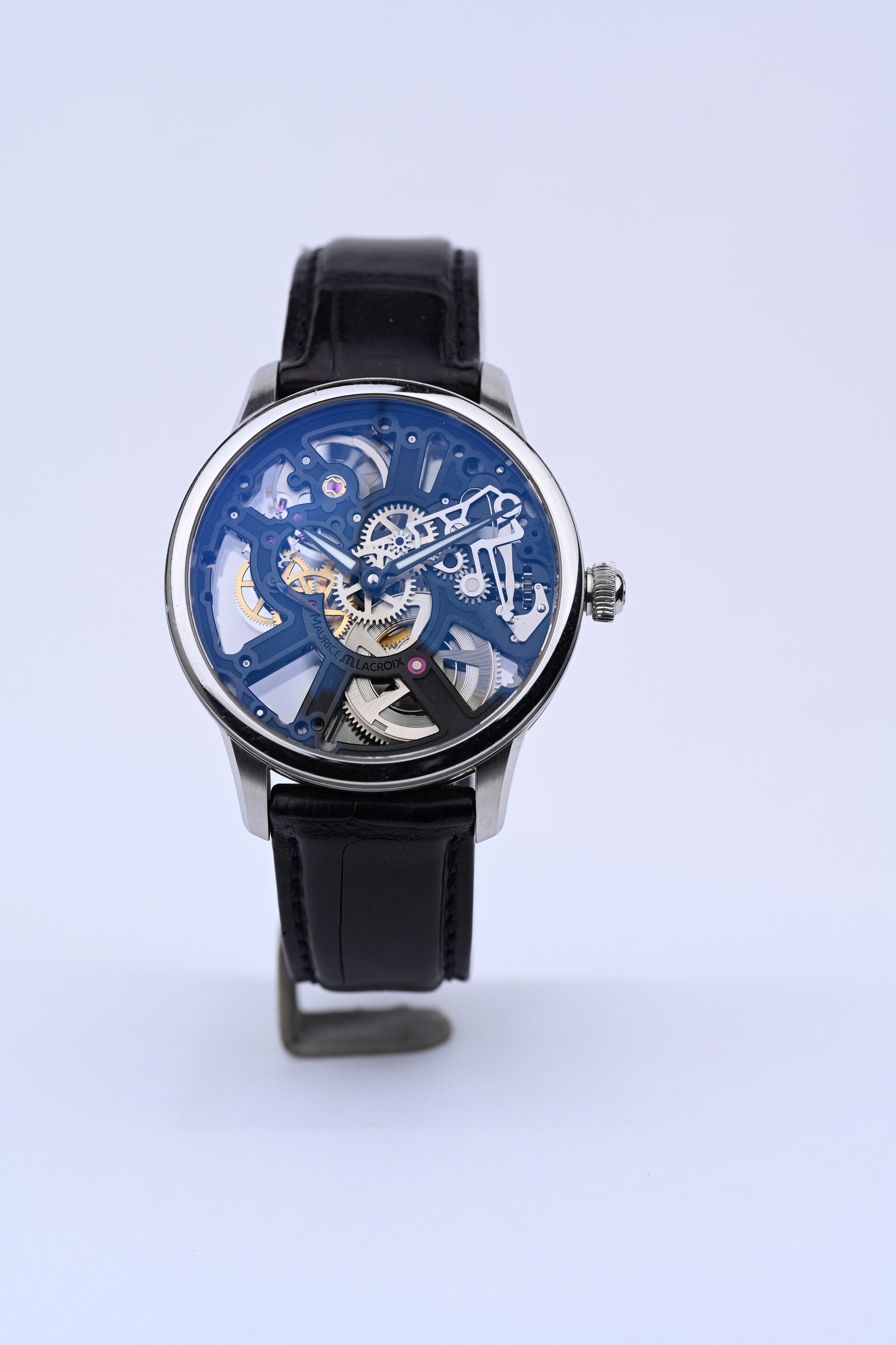 Preowned Maurice Lacroix Masterpiece skeleton Watch MP6528ss001330