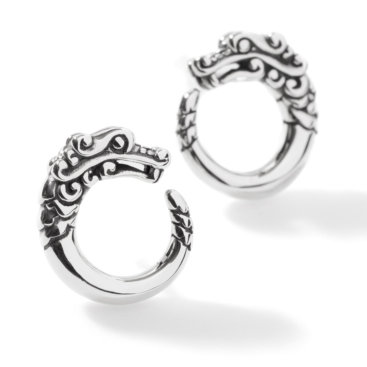 Naga Stud Earrings, Sterling Silver|EB60176