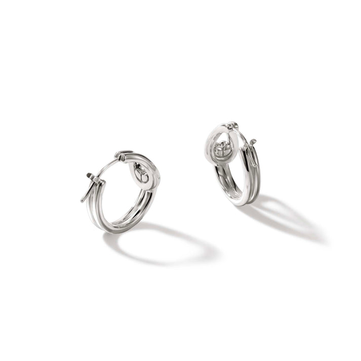 Surf Hoop Earring, Sterling Silver, 18.5MM|EB901147