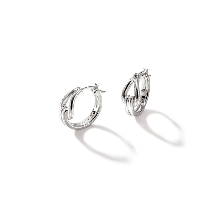 Surf Hoop Earring, Sterling Silver, 18.5MM|EB901147