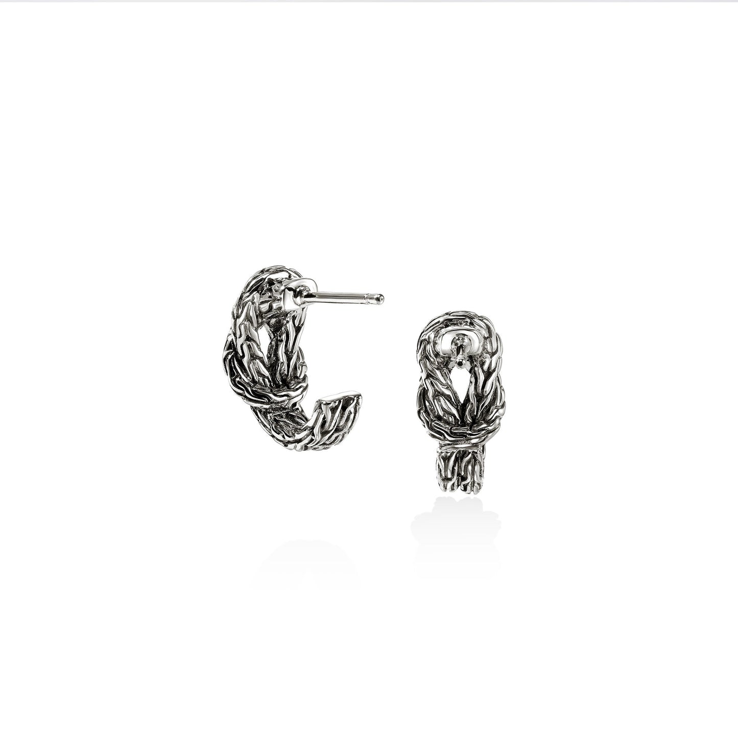 Love Knot Hoop Earring, Sterling Silver, 13MM|EB98782