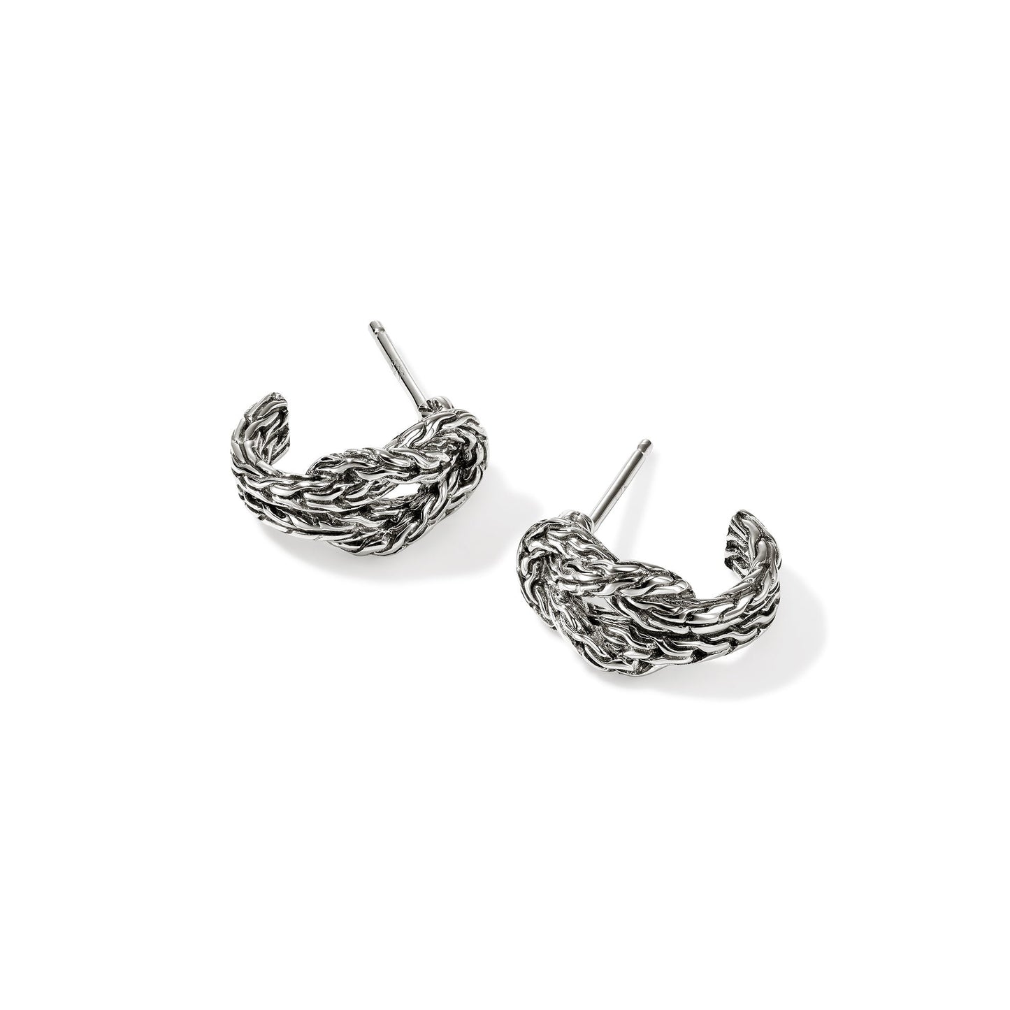 Love Knot Hoop Earring, Sterling Silver, 13MM|EB98782
