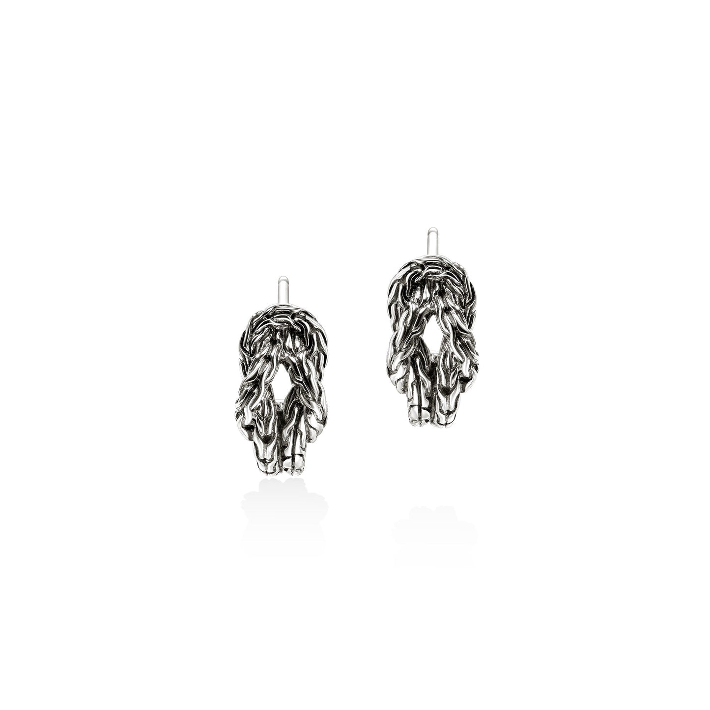 Love Knot Hoop Earring, Sterling Silver, 13MM|EB98782