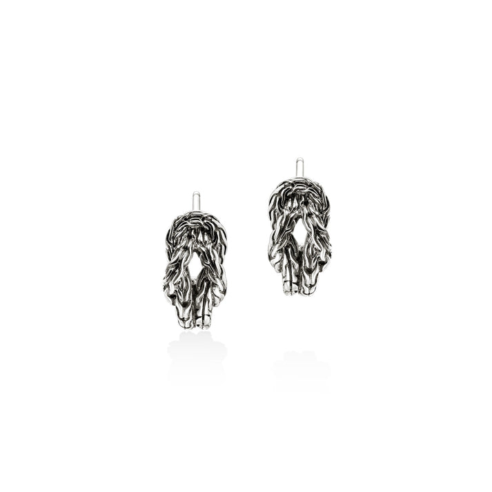 Love Knot Hoop Earring, Sterling Silver, 13MM|EB98782