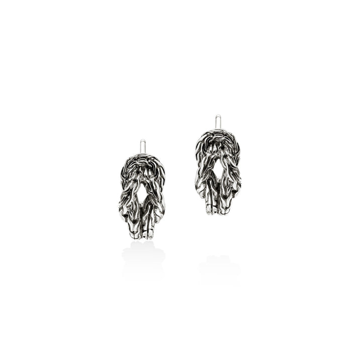 John Hardy Love Knot Hoop Earring, Sterling Silver, 9MM EB98782