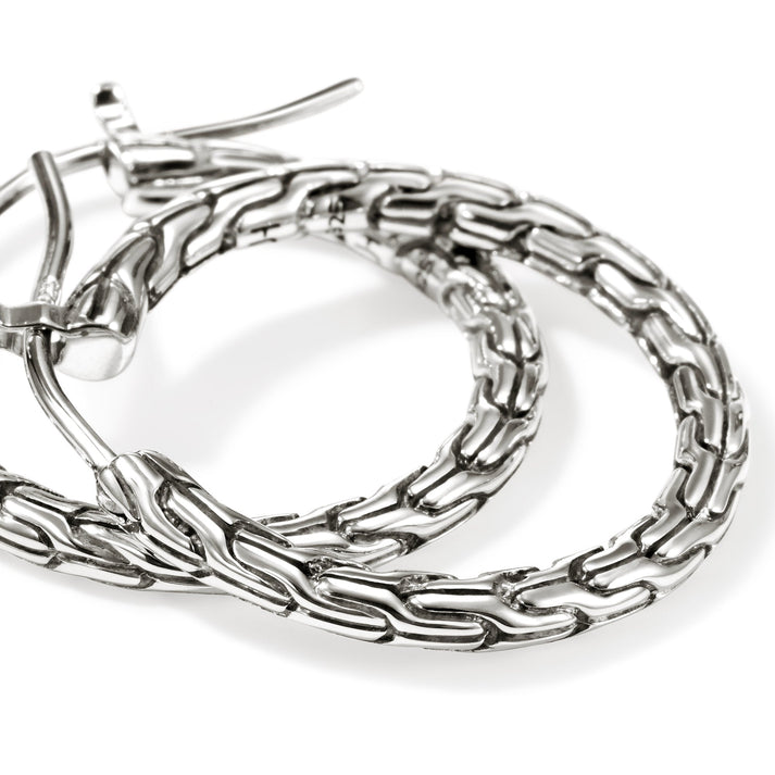 JH Essential Hoop Earrings, Sterling Silver, 22MM|EB98923