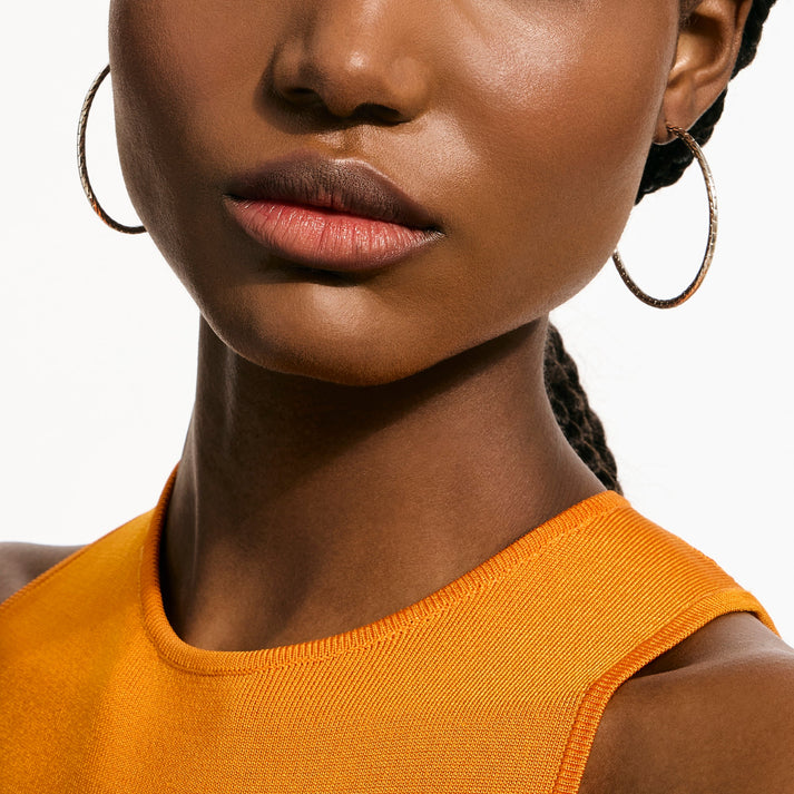 JH Essential Flex Hoop Earrings, Sterling Silver, 50MM|EB98925