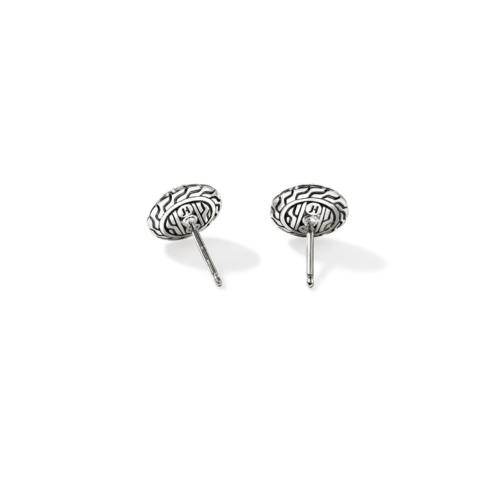 JH Essential Pavé Stud Earring, Sterling Silver, Diamonds, 10MM|EBP987182DI