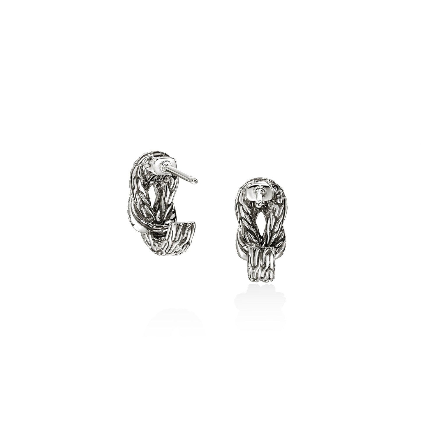 Love Knot Earrings, Sterling Silver, Diamonds|EBP987822DI