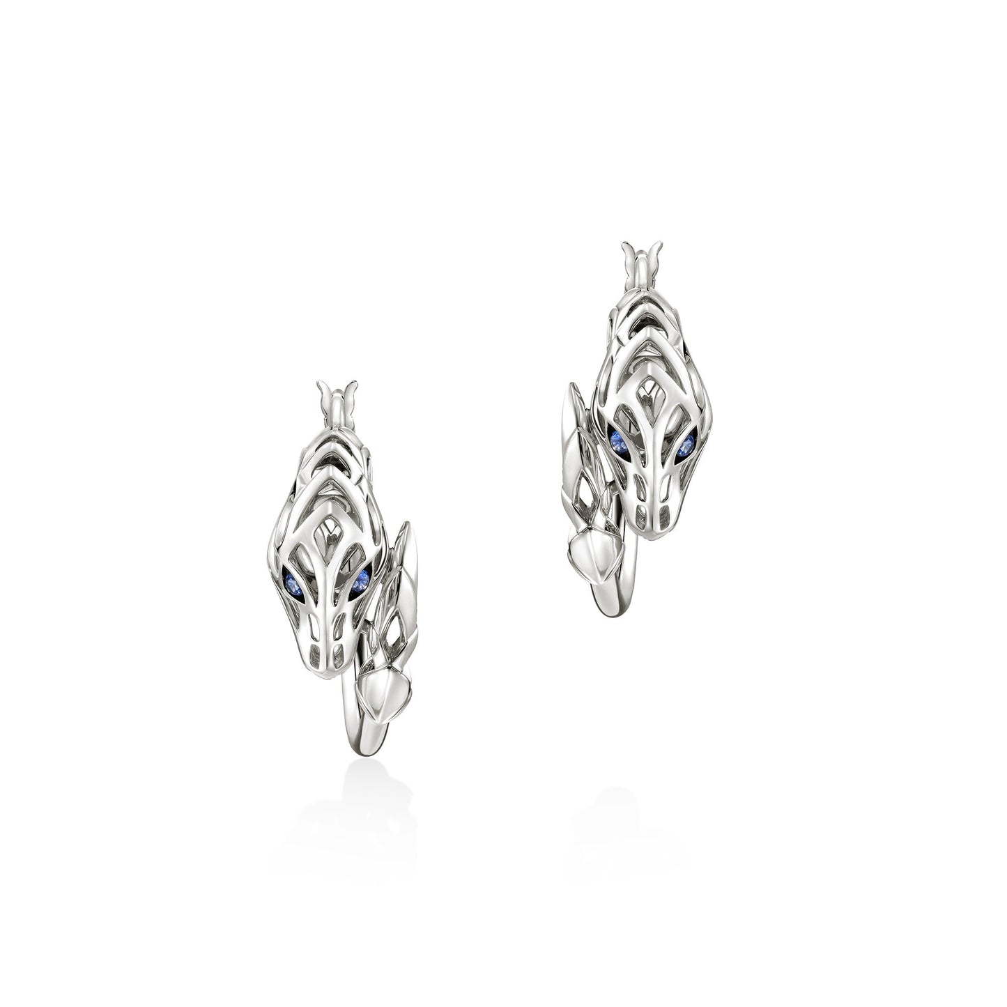 Naga Hoop Earring, Sterling Silver, 25MM|EBS603571BSP