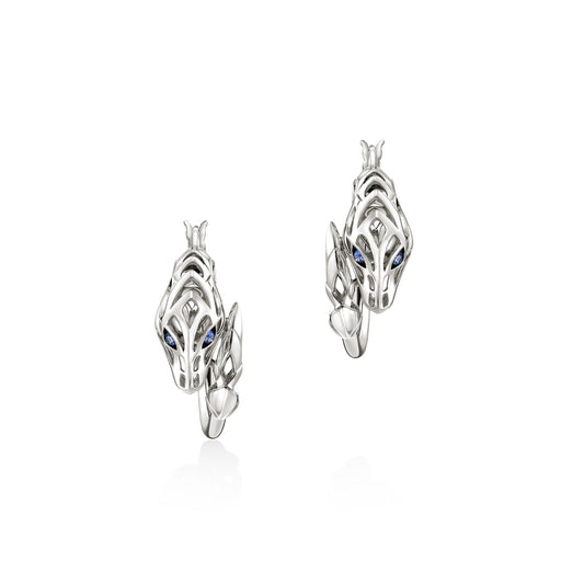 Naga Hoop Earring, Sterling Silver, 25MM|EBS603571BSP