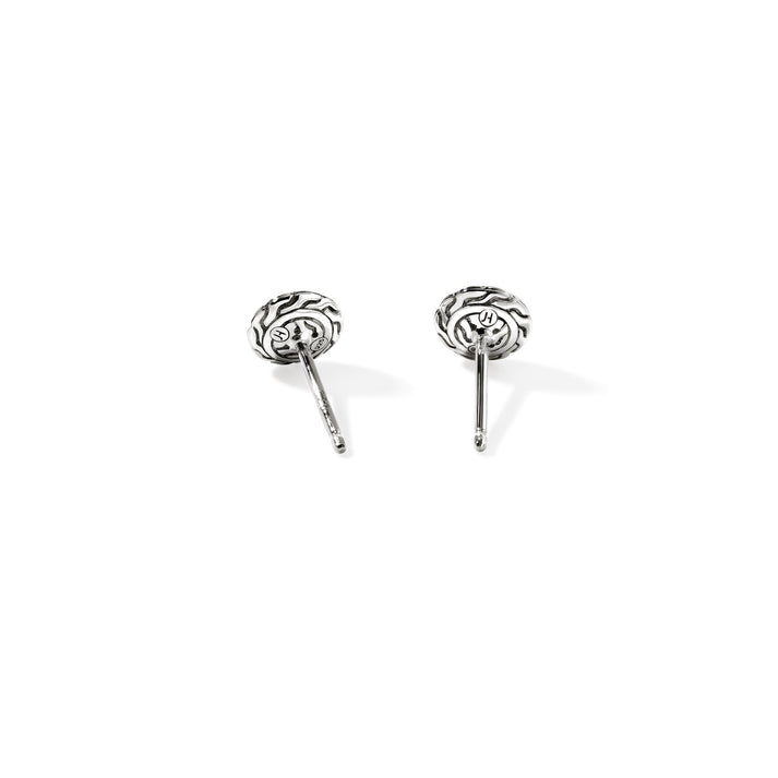 JH Essential Pavé Stud Earring, Sterling Silver, Gemstones, 7MM|EBS987024BSP