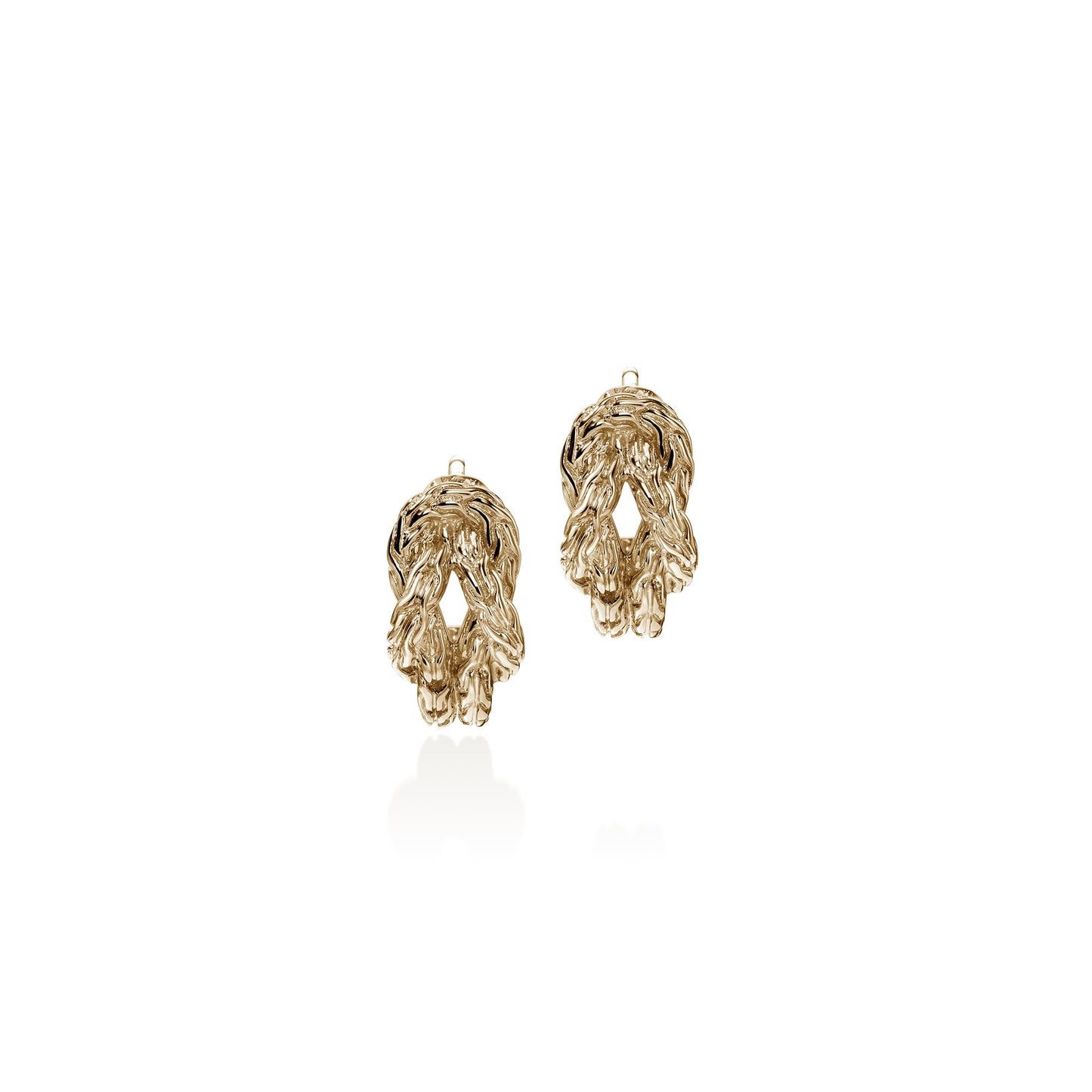 John Hardy Love Knot Hoop Earring, Gold, 9MM EGG98782