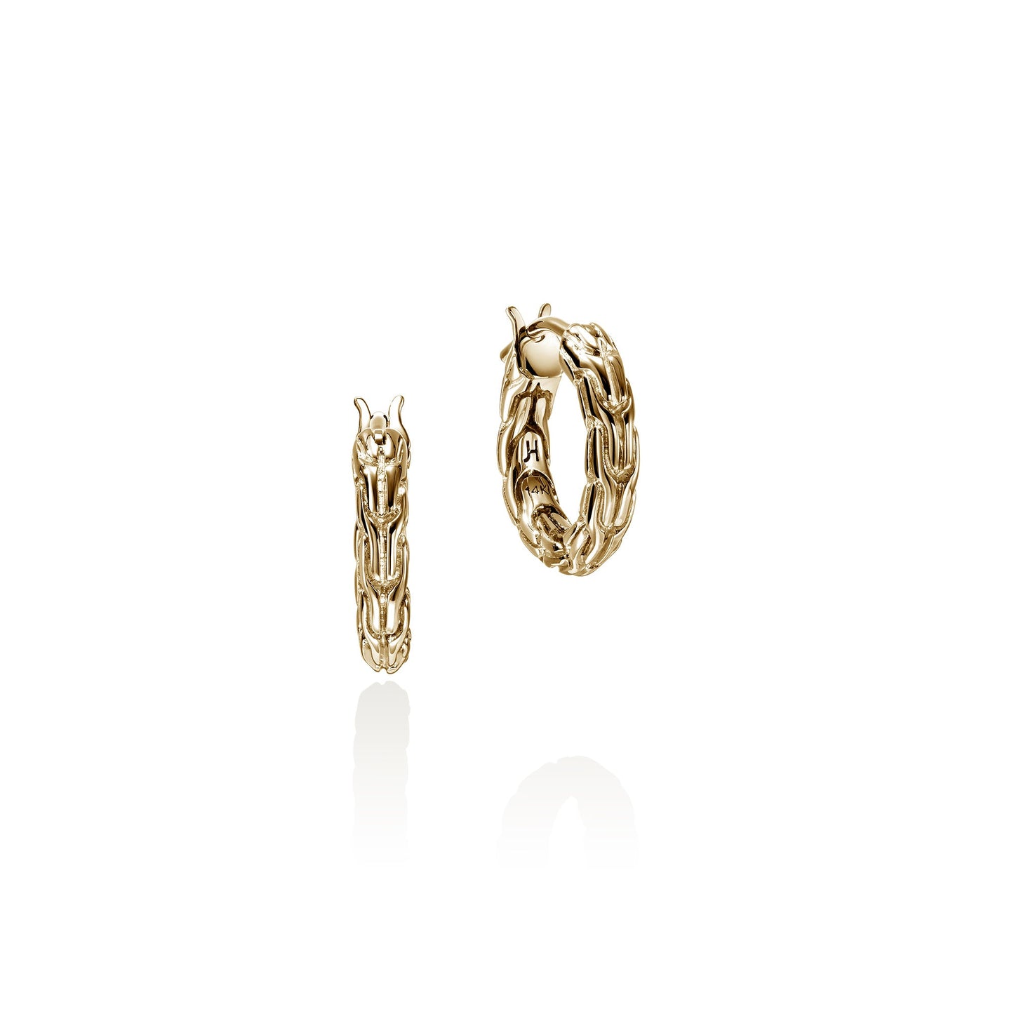 JH Essential Hoop Earrings, Gold, 14MM|EGG98922