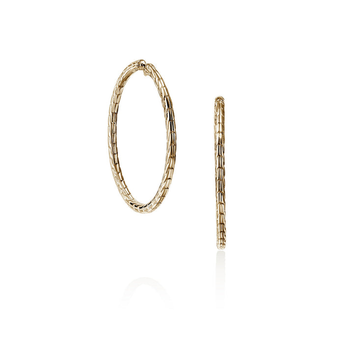 JH Essential Flex Hoop Earrings, Gold, 39MM|EGG98924