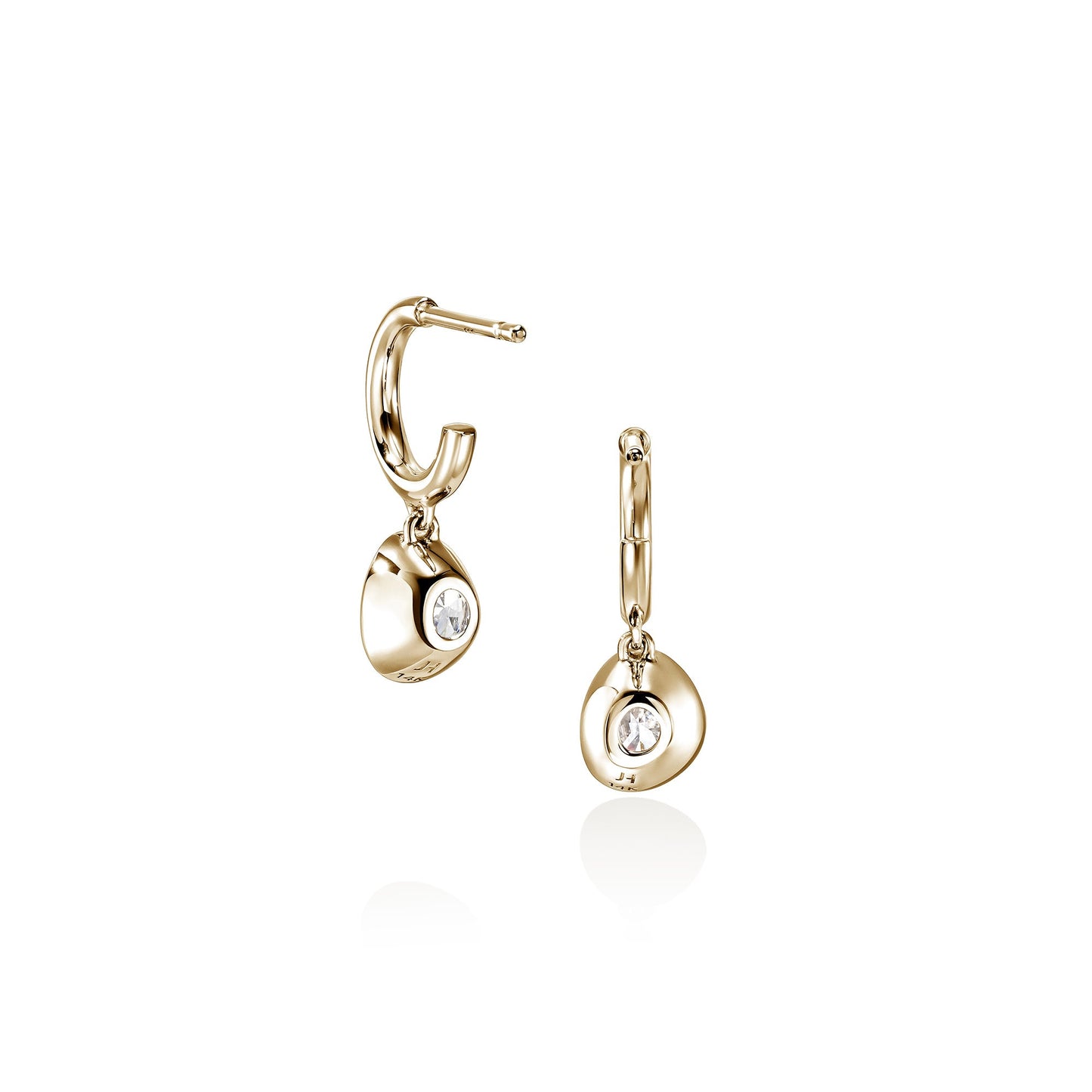 JH Lovestruck™ Hoop Earrings, Gold, Diamonds, 1.5TCW|EGGX43006LGD