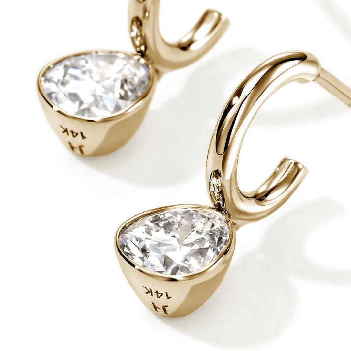 JH Lovestruck™ Hoop Earrings, Gold, Diamonds, 1.5TCW|EGGX43006LGD