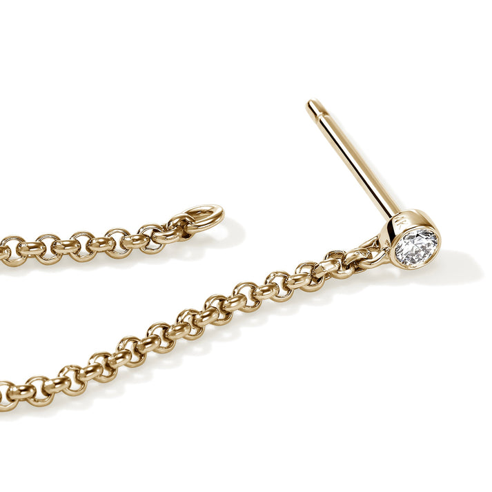 JH Lovestruck™ Drop Chain Earring, Gold, Diamond, .03TCW, Single|EGGX43009LGD