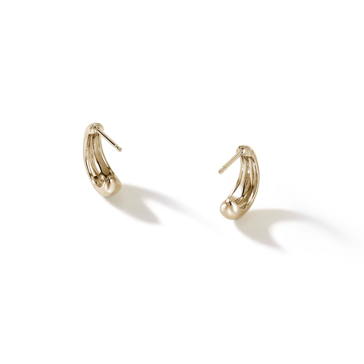 Surf J Hoop Earrings, Gold, Diamonds, 15MM|EGGX9011232DI