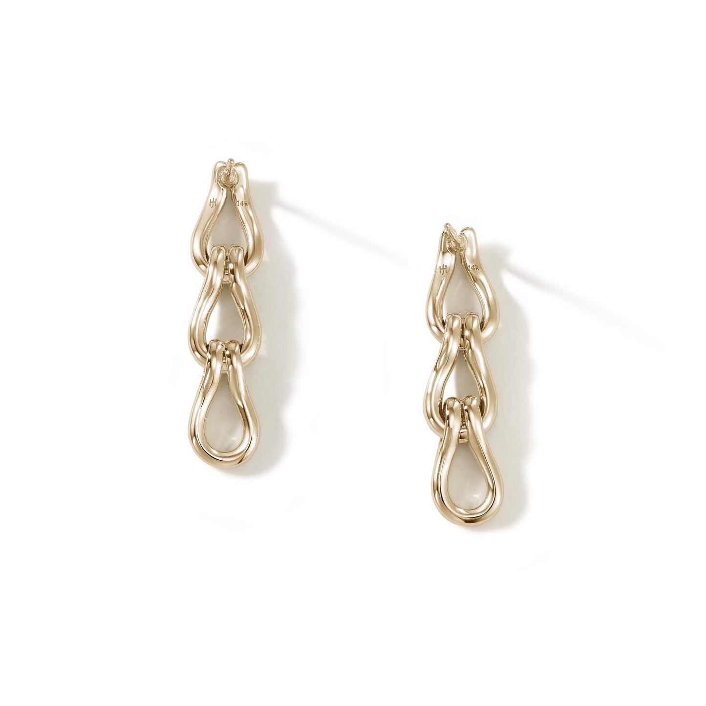 Surf Link Earrings, Gold, Diamonds|EGGX90117922DI