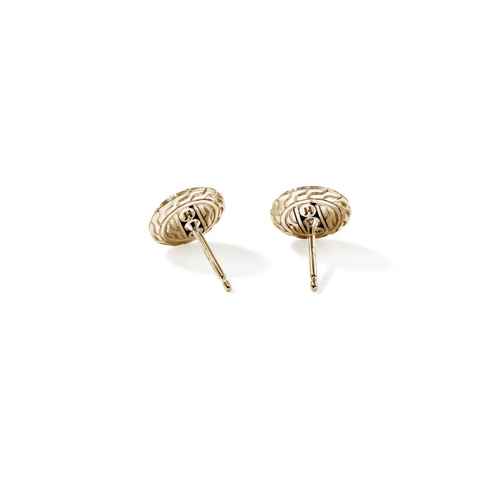 JH Essential Pavé Stud Earring, Gold, Diamonds, 10MM|EGGX987182DI