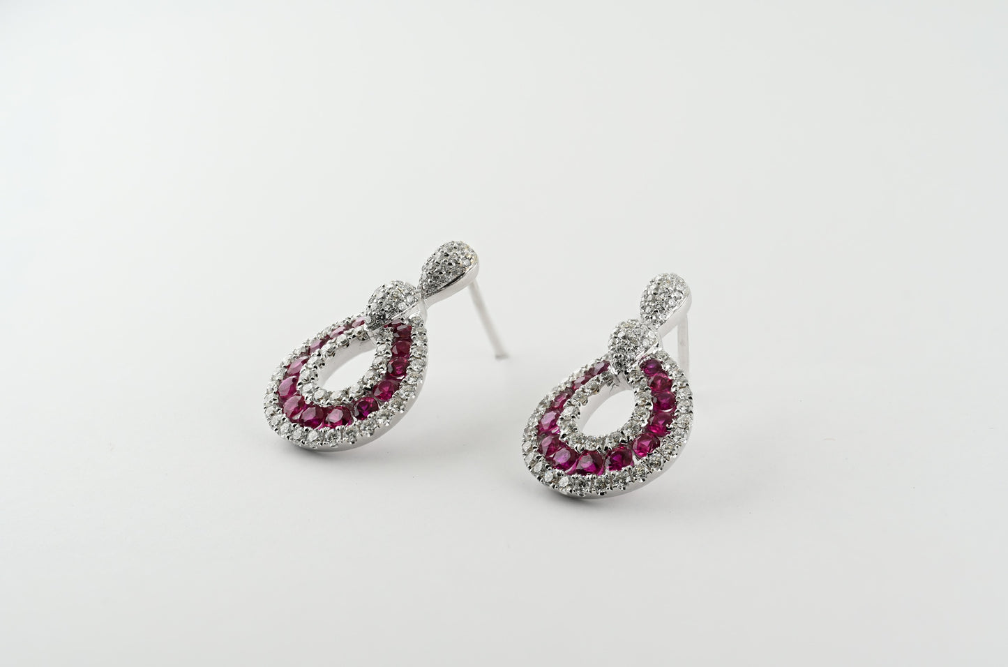 Ruby Droplet Earrings