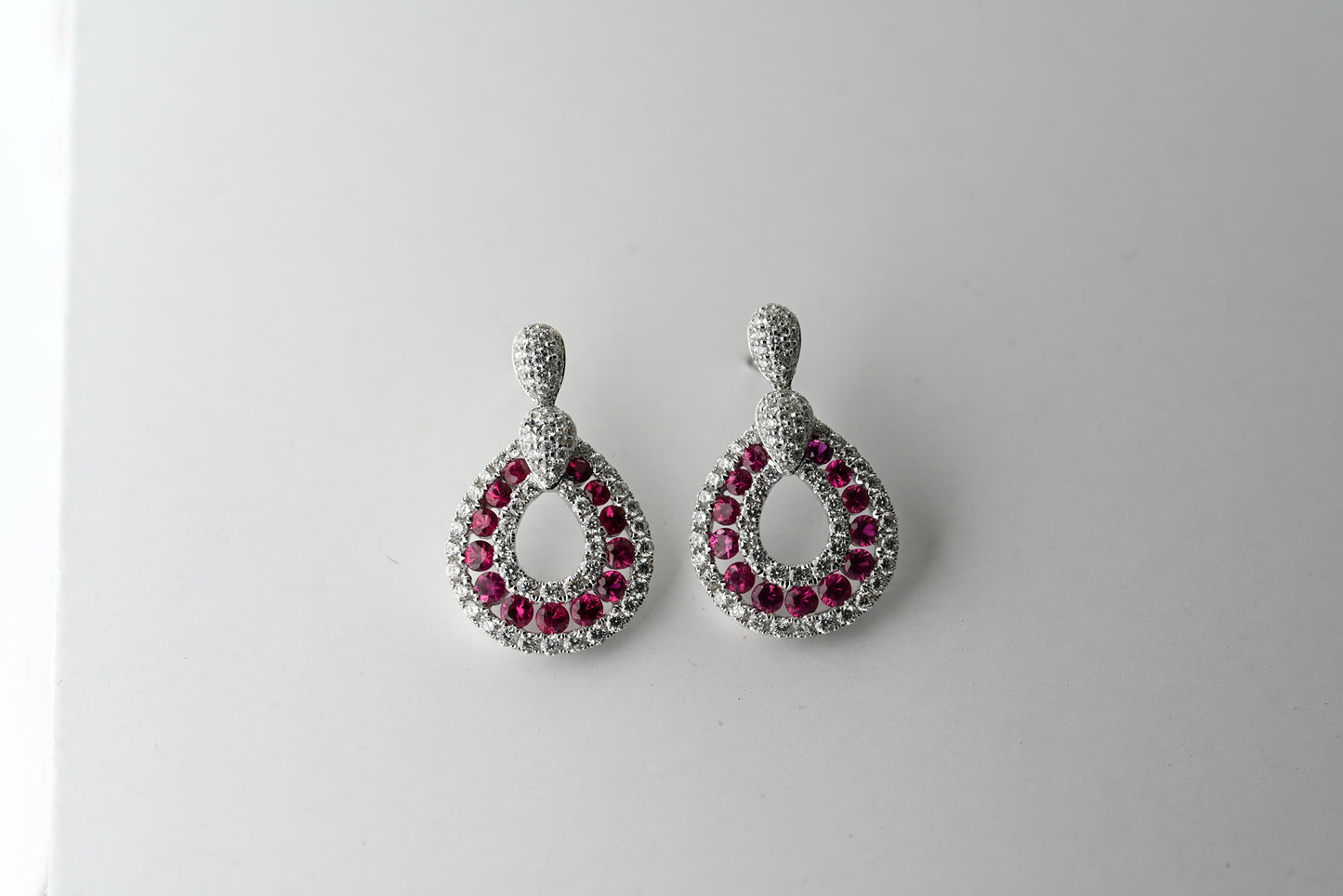 Ruby Droplet Earrings