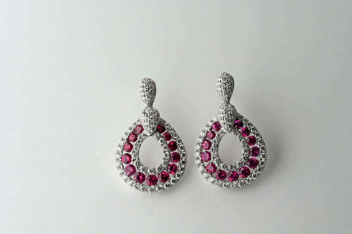 Ruby Droplet Earrings