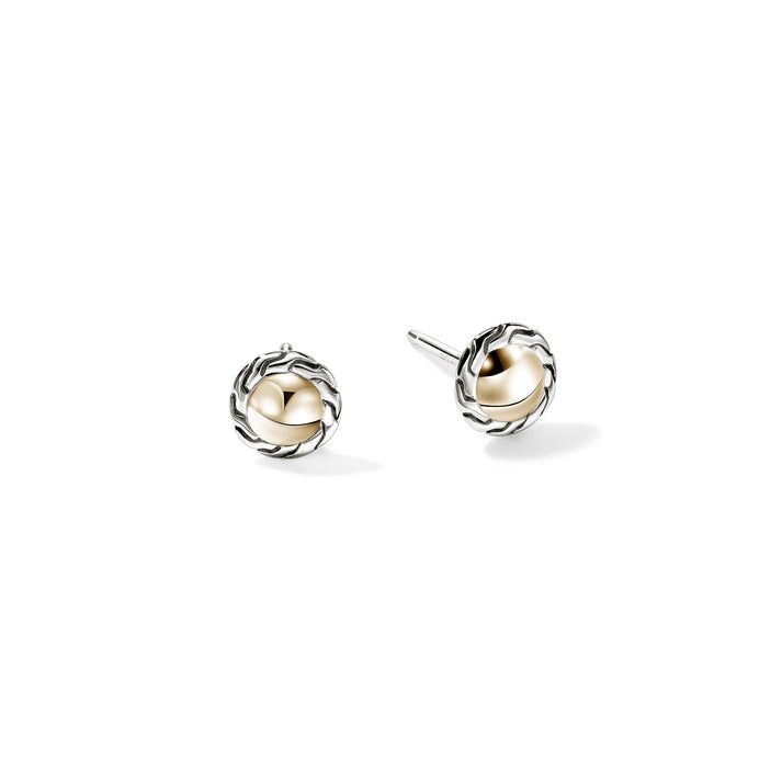 JH Essential Stud Earring, Gold, Sterling Silver, 7MM|EZZ98702