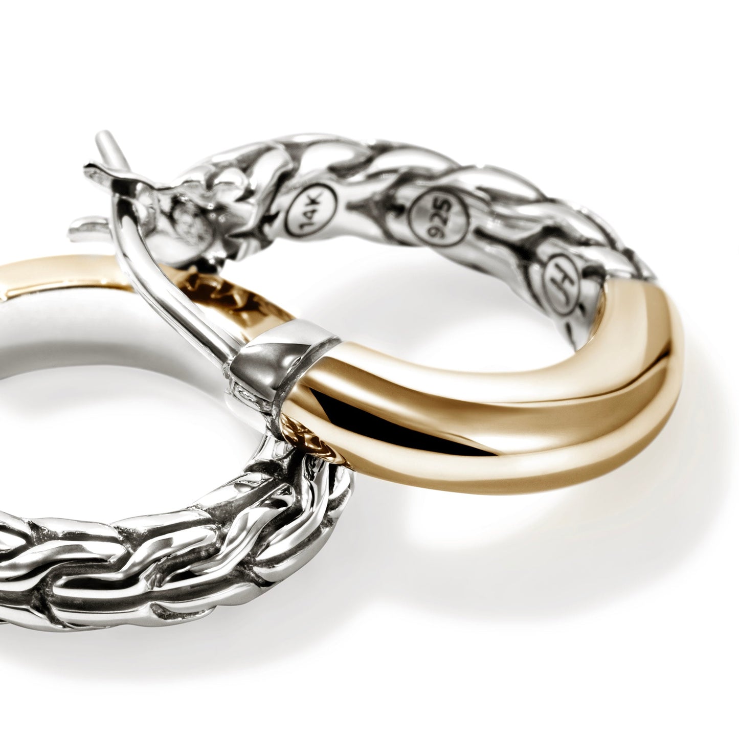 JH Essential Hoop Earring, Gold, Sterling Silver, 14MM|EZZ98709