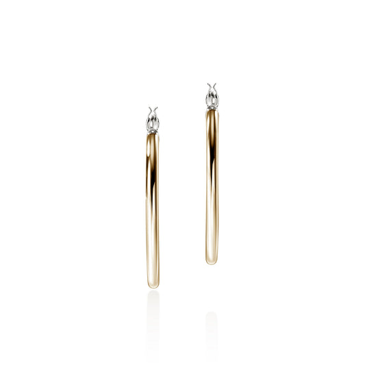 JH Essential Hoop Earring, Gold, Sterling Silver, 34.5MM|EZZ98711