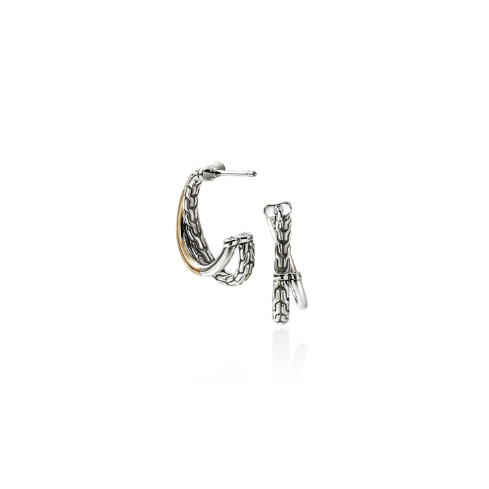 JH Essential Crossover Earring, Gold, Sterling Silver, 20.5MM|EZZ98714