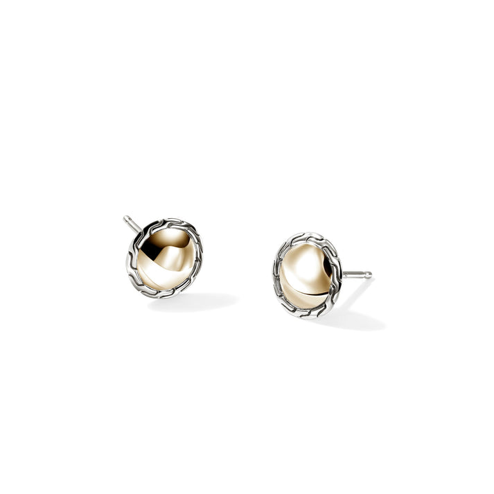 JH Essential Stud Earring, Gold, Sterling Silver, 10MM|EZZ98718