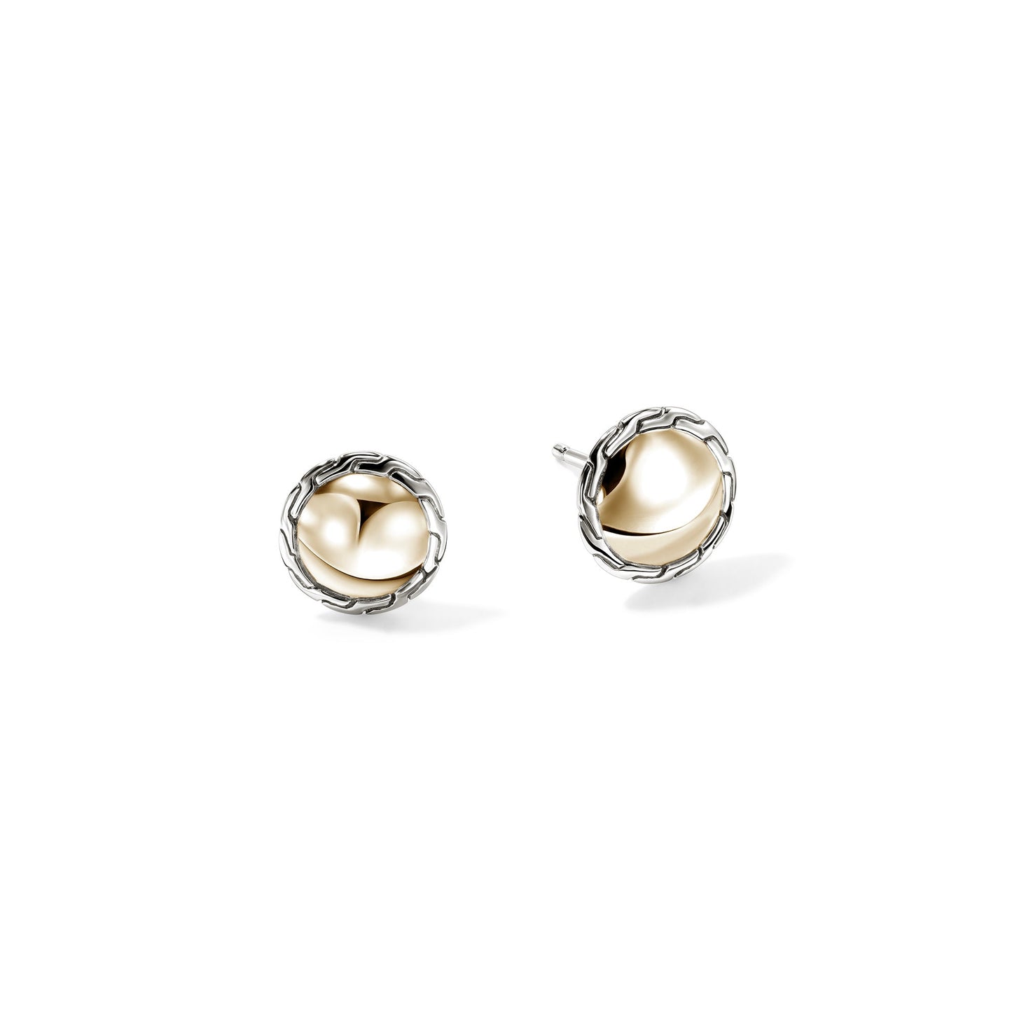 JH Essential Stud Earring, Gold, Sterling Silver, 10MM|EZZ98718