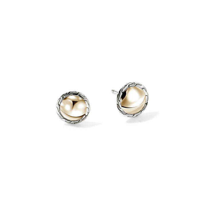 JH Essential Stud Earring, Gold, Sterling Silver, 10MM|EZZ98718