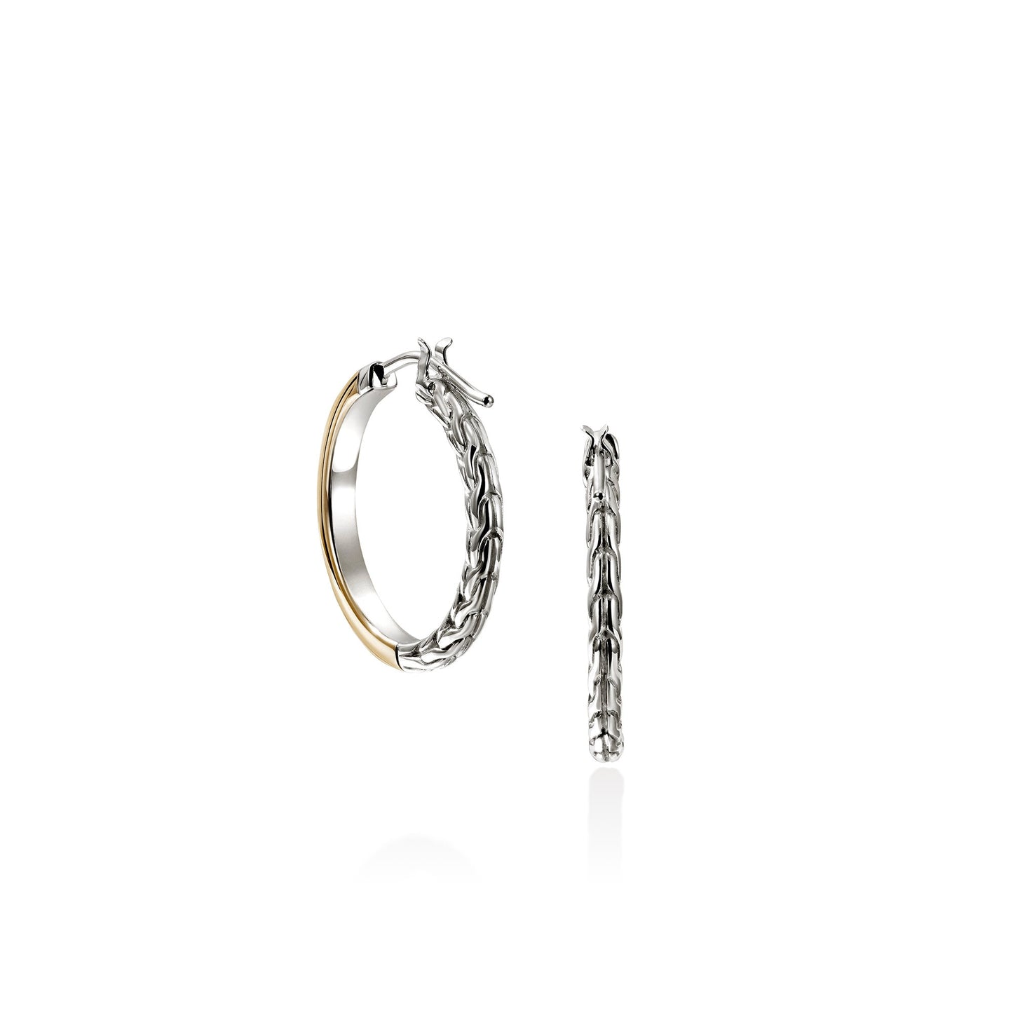 JH Essential Hoop Earring, Gold, Sterling Silver, 22MM|EZZ98720