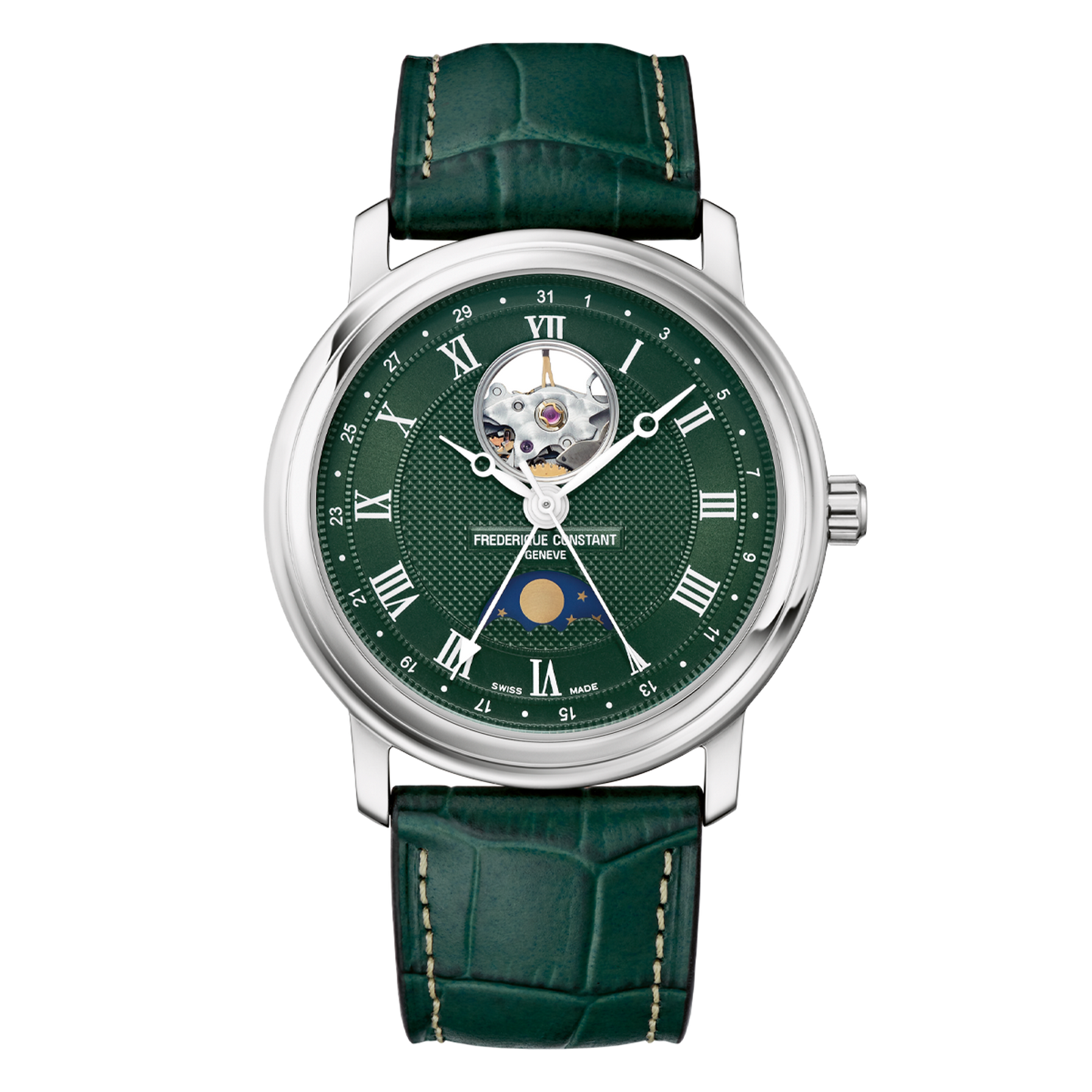 CLASSICS  HEART BEAT MOONPHASE DATE FC-335MCGRW4P26