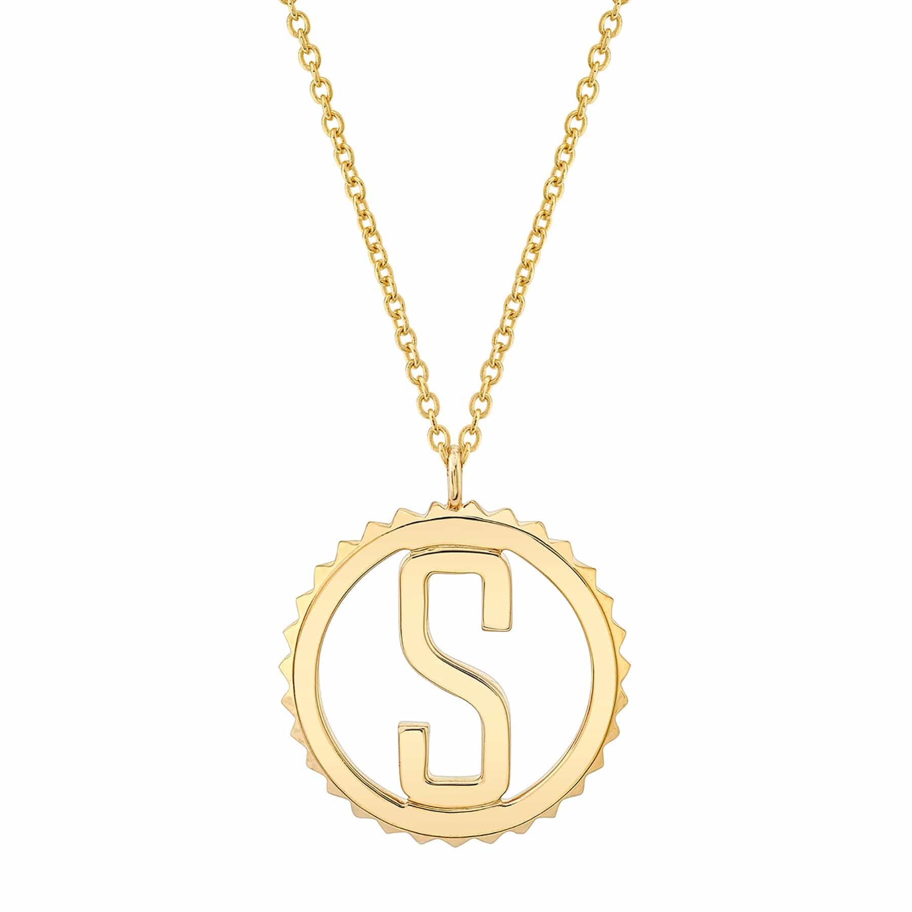 MICHAEL M Tetra Initial Medallion P366YG